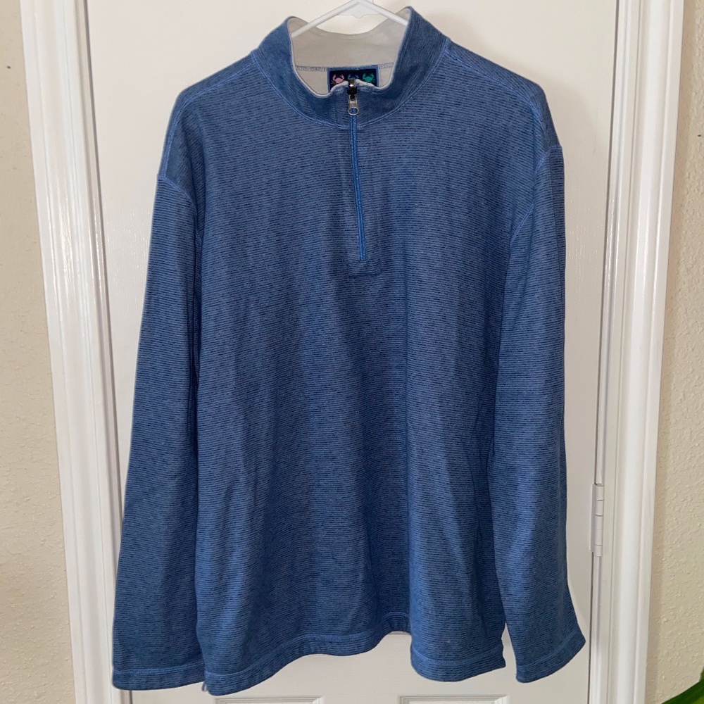 Charleston Threads Mens 3/4 Zip Sweater
